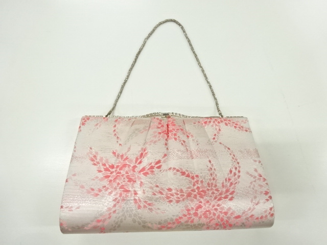 JAPANESE KIMONO / ANTIQUE BAG / WOVEN FLOWER